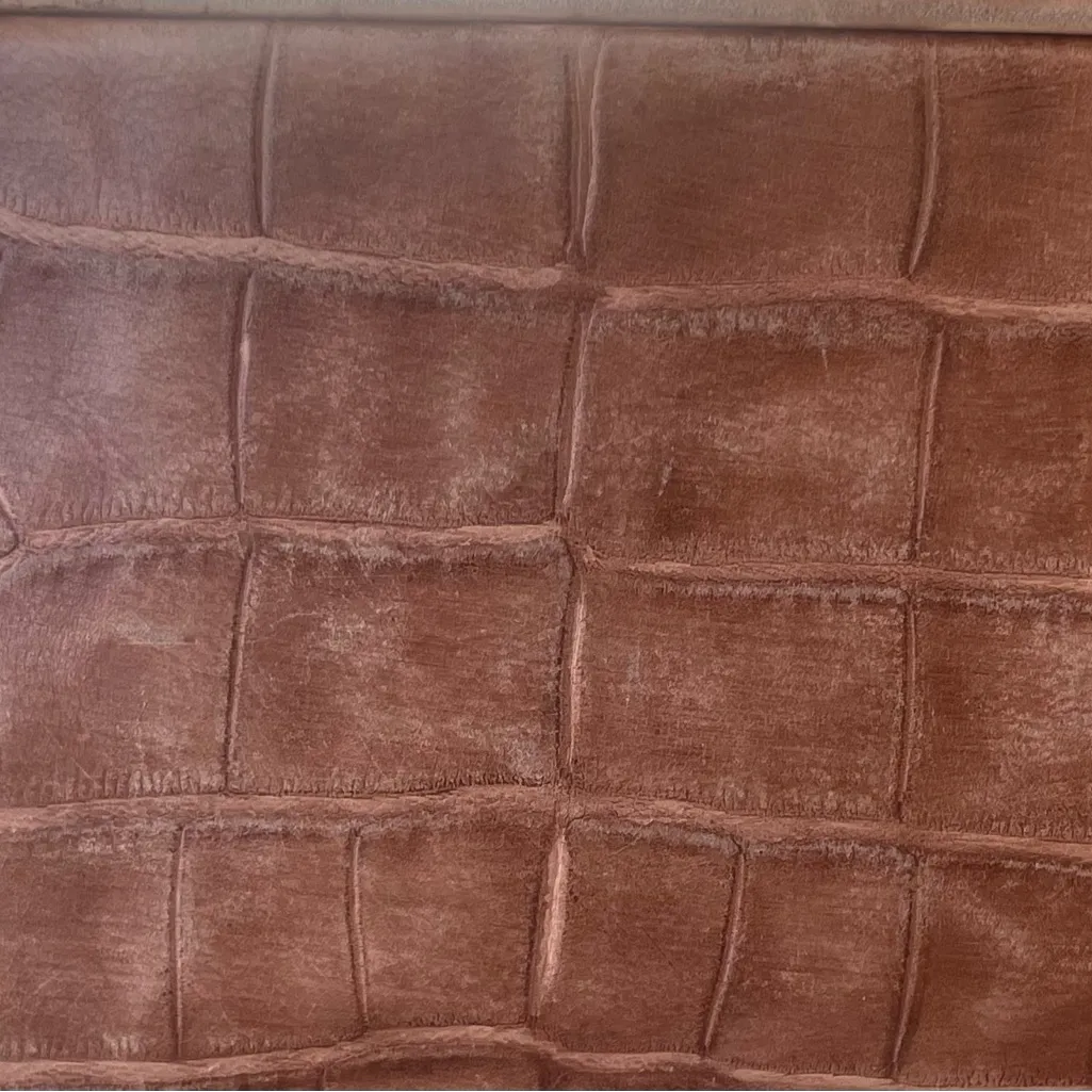 Dooney & Bourke Brown Croc Tote Bag 1975 - Image 7