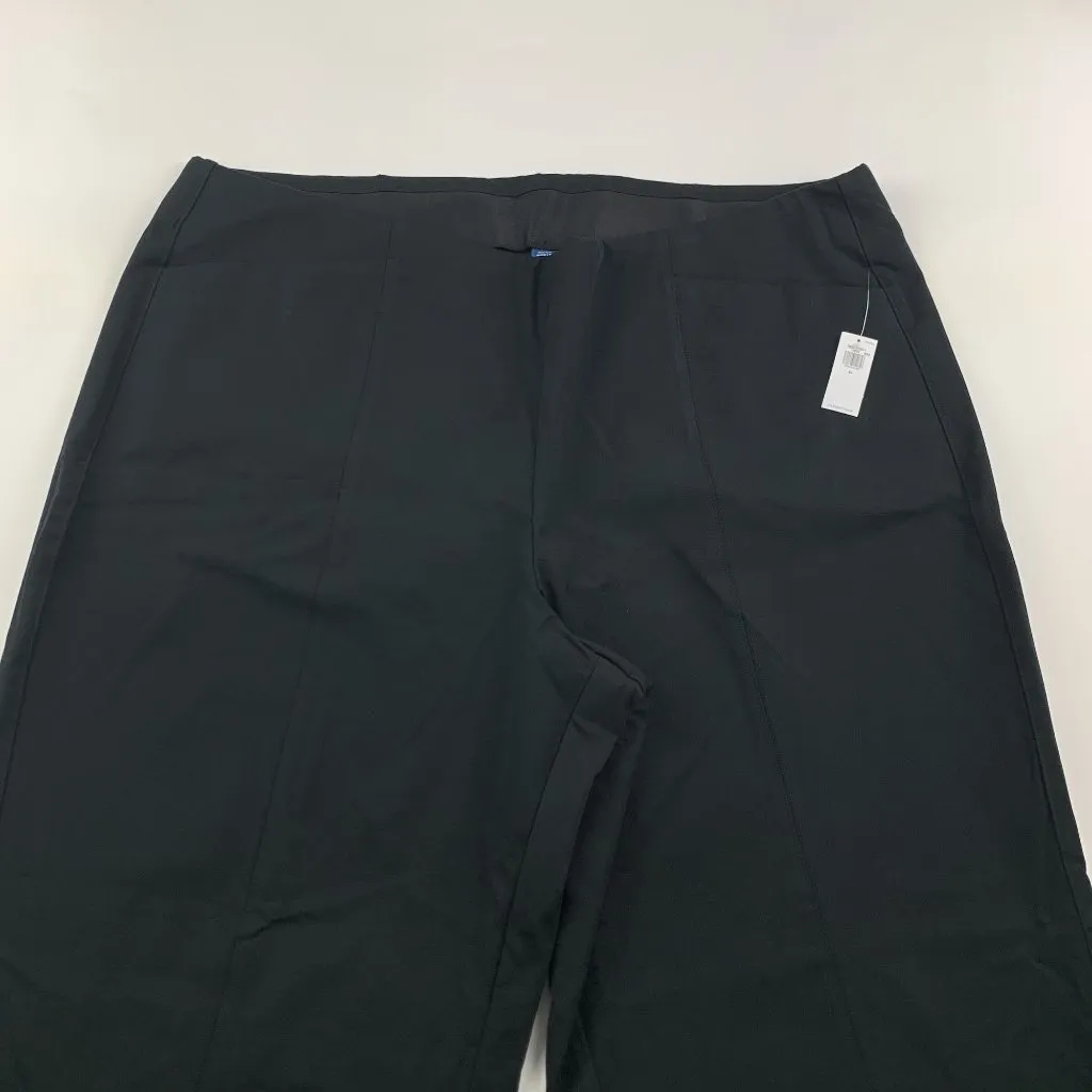 Old Navy Black Stretch Canvas High Rise Wide Leg Pixie Pant 3X New - Image 2
