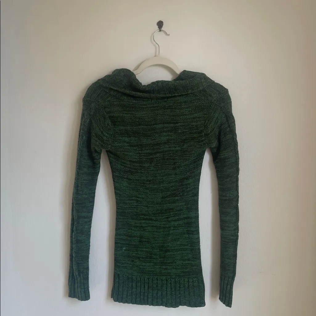 Love Change Green Knit Sweater Size M - Image 5
