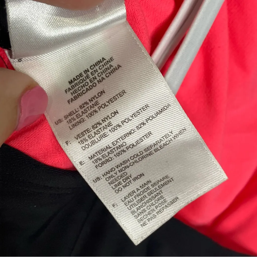 Adidas one piece swimsuit‎ black & white womens size 12 athletic swimming summer - Image 6