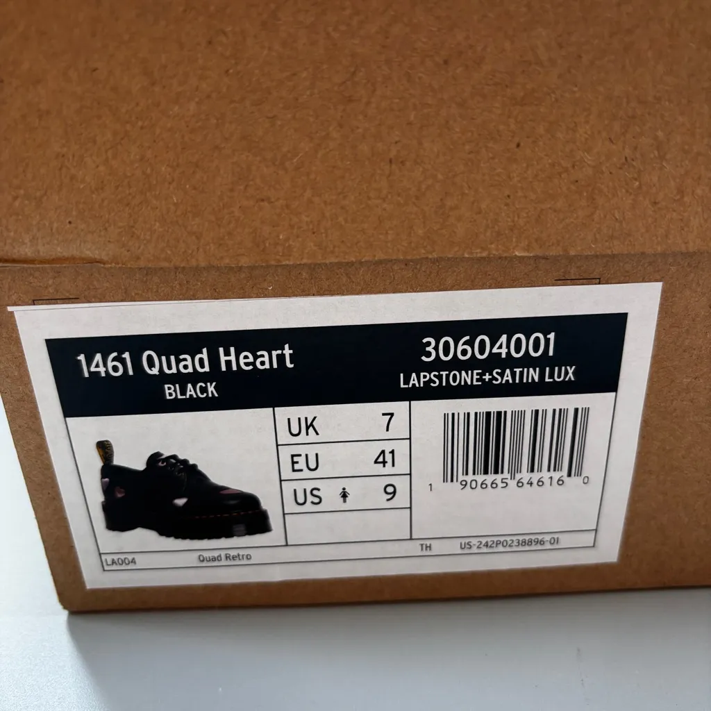 Dr. Martens  1461 Quad Heart Platform Derby Size‎ US 9 - Image 11
