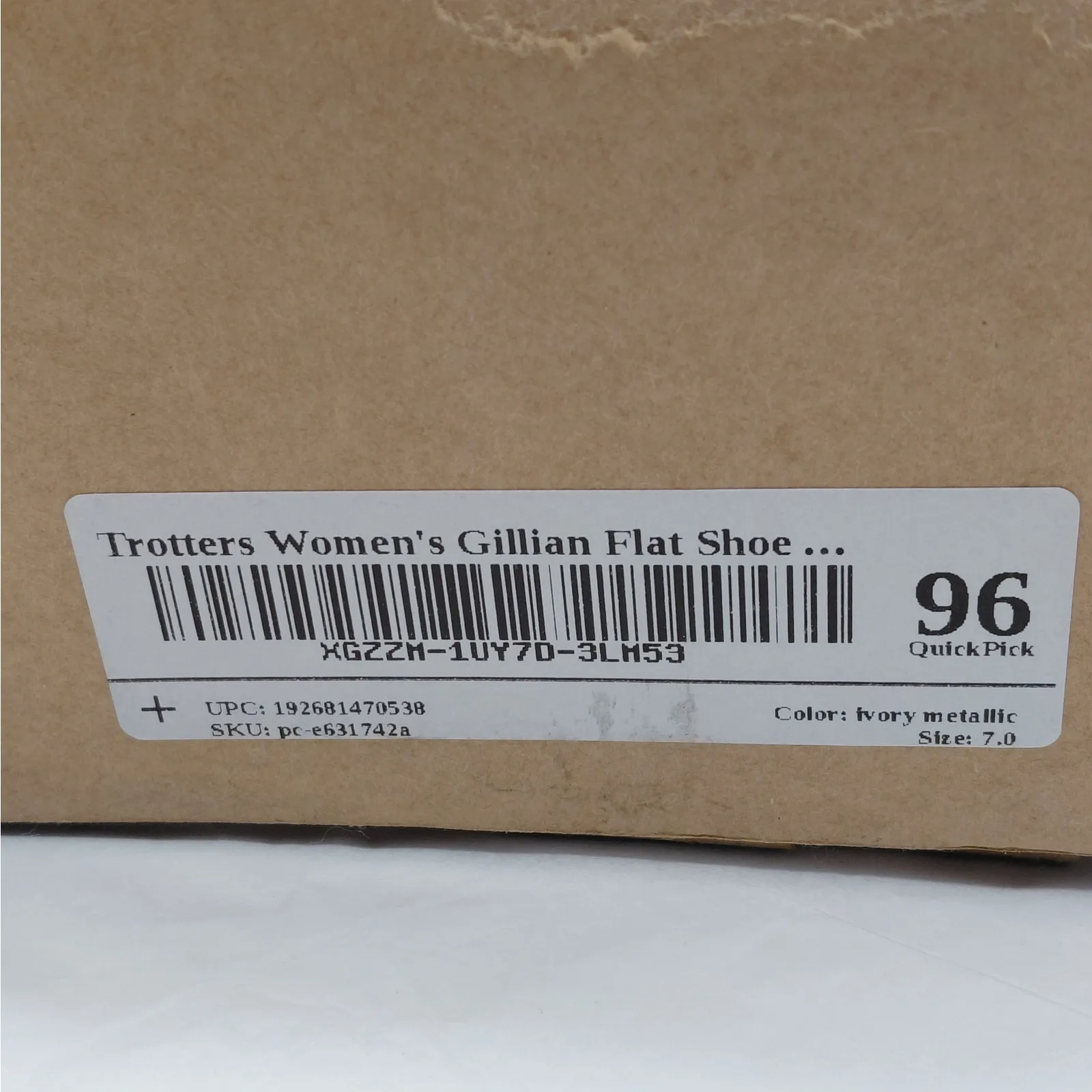 Trotters Gillian Ballet Flats Shoes Women's 7 Ivory Slip On Comfort Casual - Image 7