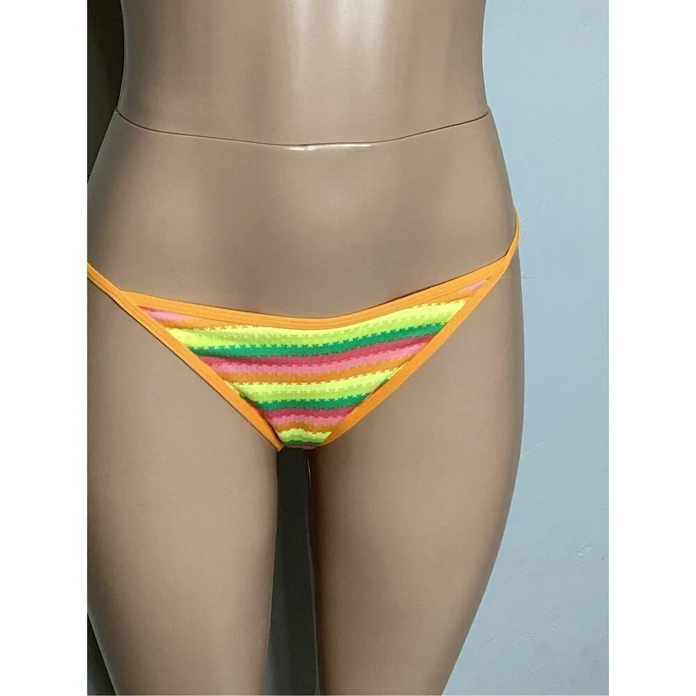 New. L*SPACE stripe bikini. Large. Retails. $198 - Image 13