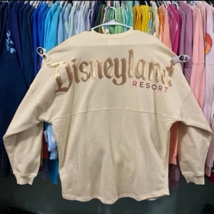 Disney parks Santa Mickey Mouse sequin gold glitter Christmas spirit jersey NWT - Image 2