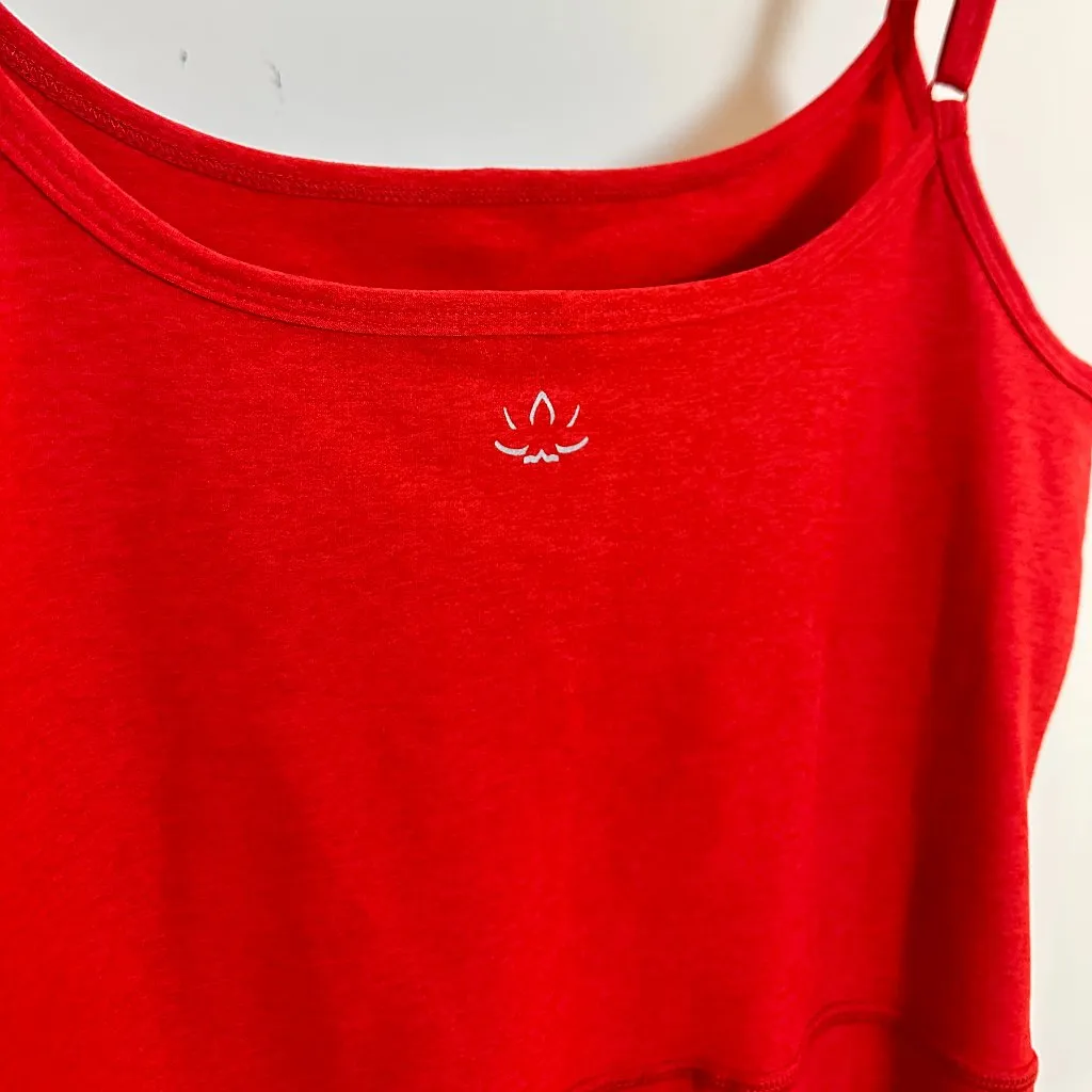 BEYOND YOGA Uplevel Space Dye Midi Jumpsuit in Ruby Red Heather Size X-Large - Image 7