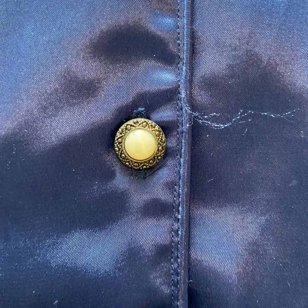 Victorias Secret Gold Label Blue Kimono Shirt Dress Sz Med/Large - Image 7