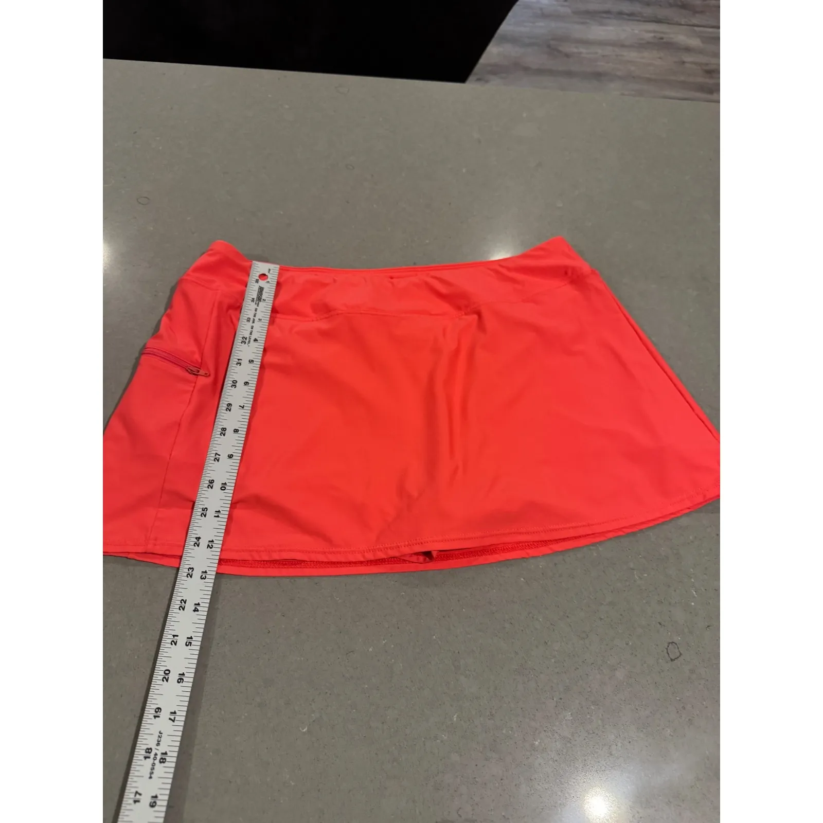 SUNSETS Orange swim Athletic Skort Tennis Golf Skirt Built in Shorts Size XL - Image 2