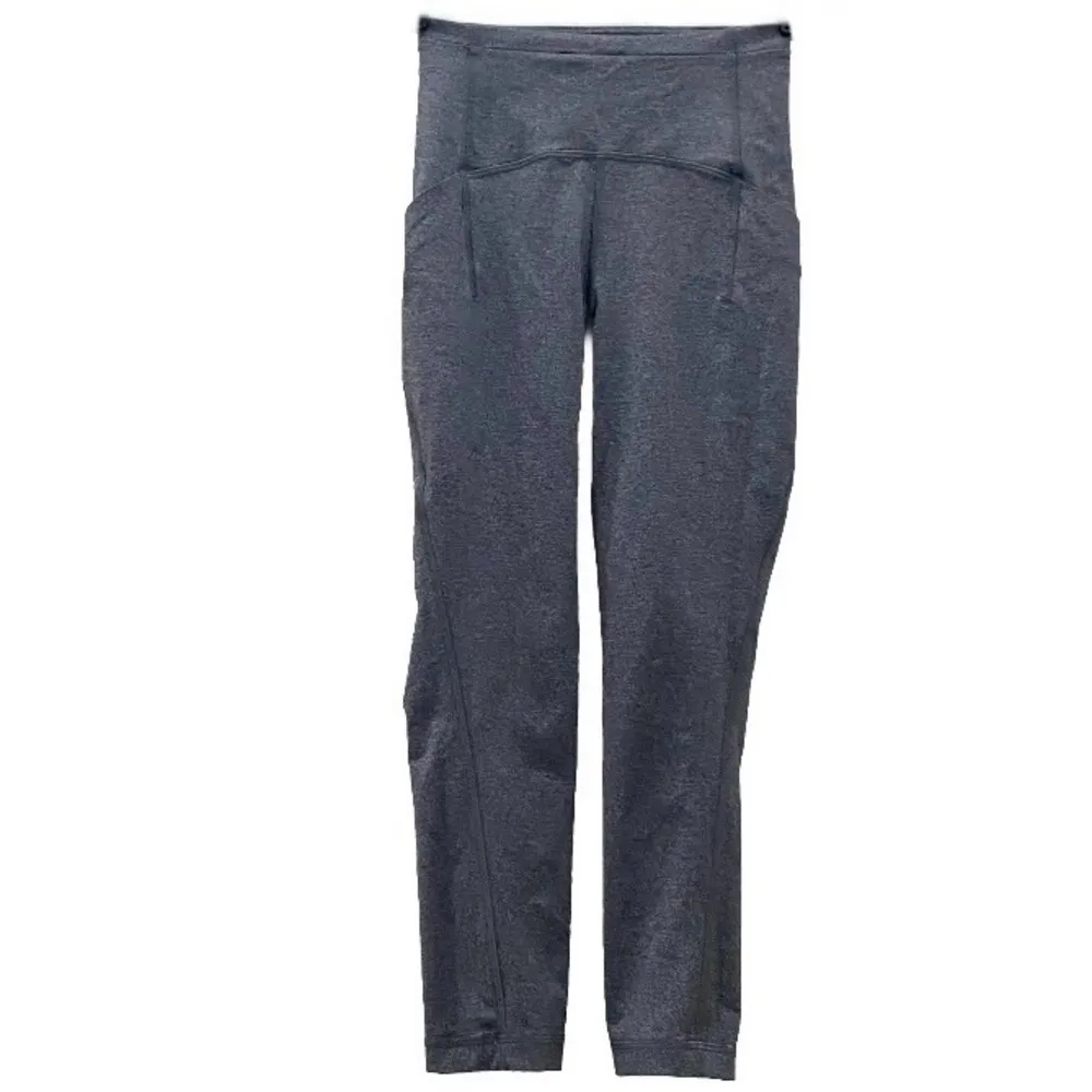 Swift Speed High Rise Crop 21" Heathered Black Leggings Size 2 - Image 5