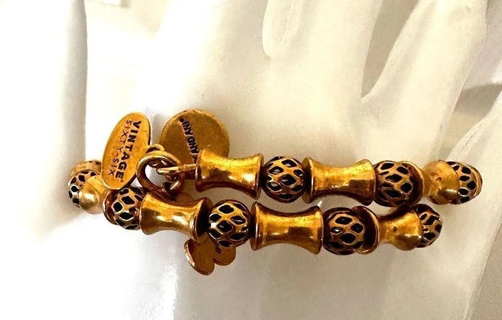 Alex and Ani Disney gold tone filigree wrap bracelet - Image 10