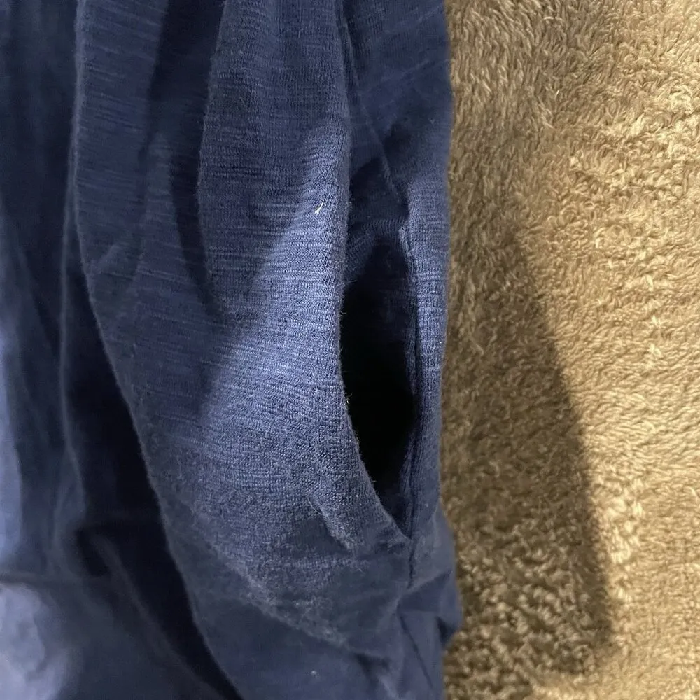 Duluth Trading Dress Womens Size Small Long Sleeve Knit Pockets Casual Navy Blue - Image 4