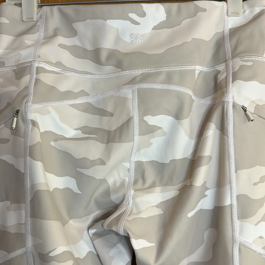 Athleta Camo Contenders 7/8 Leggings With Zip Pockets, Drawstring - Image 4