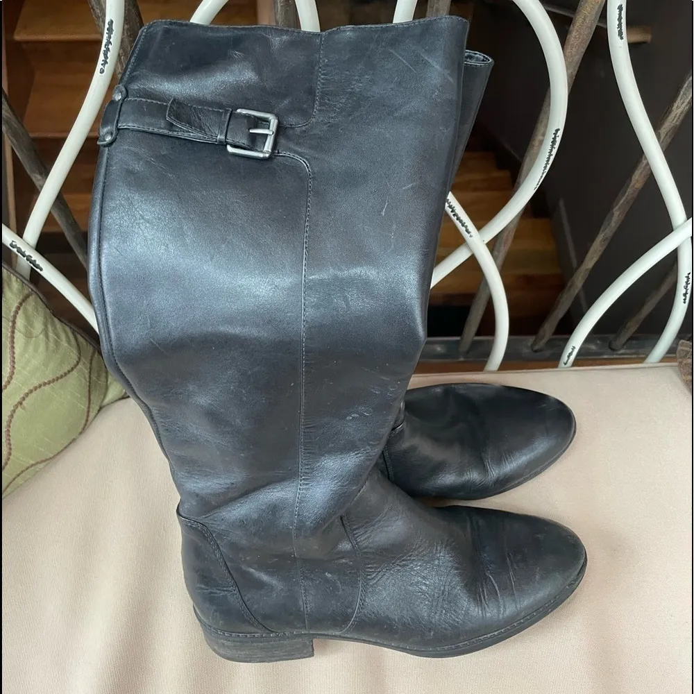Sam Edelman  Patton‎ Leather Riding Boots in Black Size 7 - Image 6