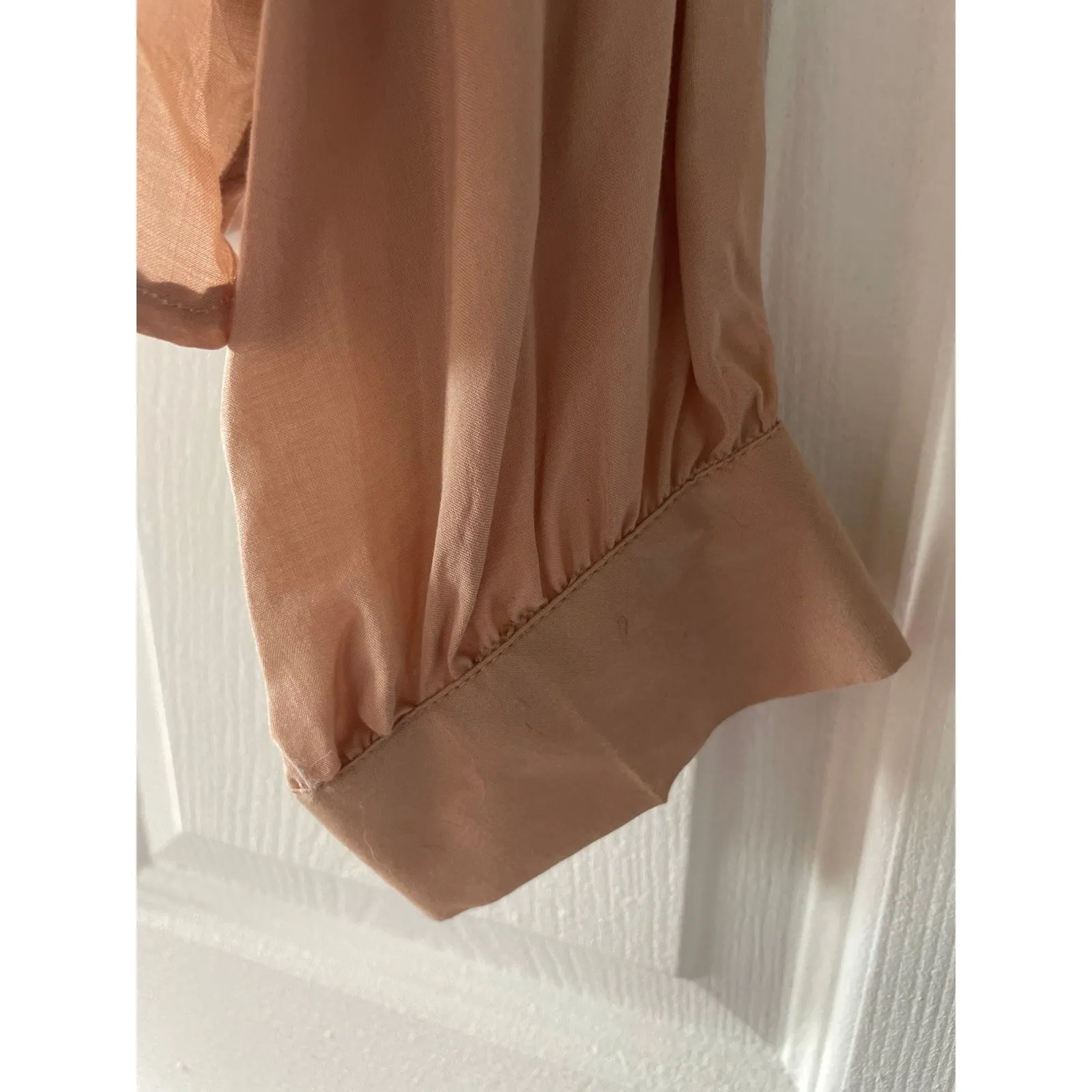 Socialite Champagne button down‎ babydoll top - Image 4