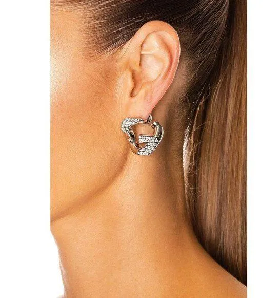 GIVENCHY G Chain Single Earrings in Silver With Box Dust Bag Womens Unisex - Image 2