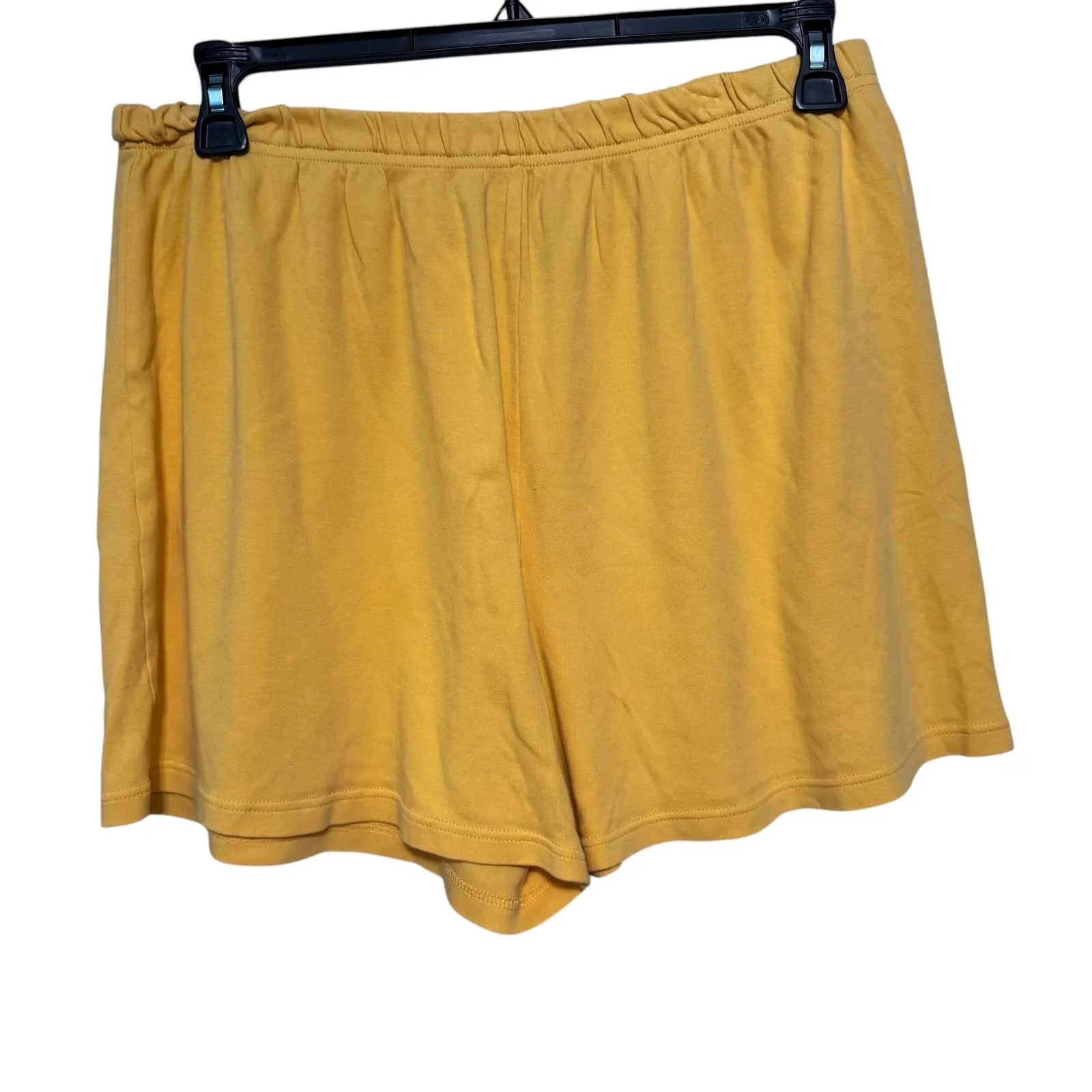 Bobbie Brooks Yellow Lounge Sleep Shorts Woman XL 18w Elastic Waist 4.5 Inseam - Image 2