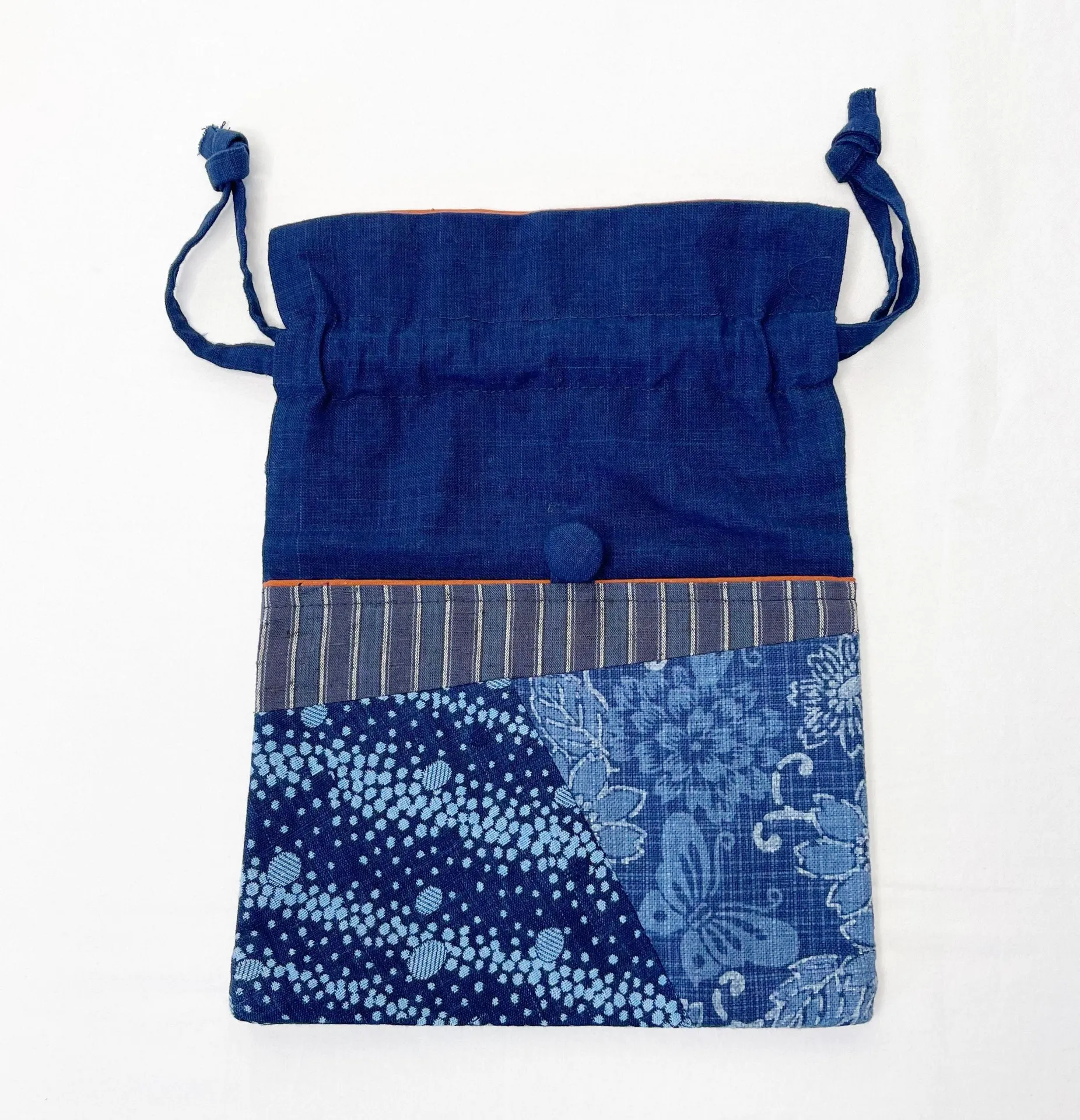 Handmade Denim Patchwork Pouch NWOT - Image 2