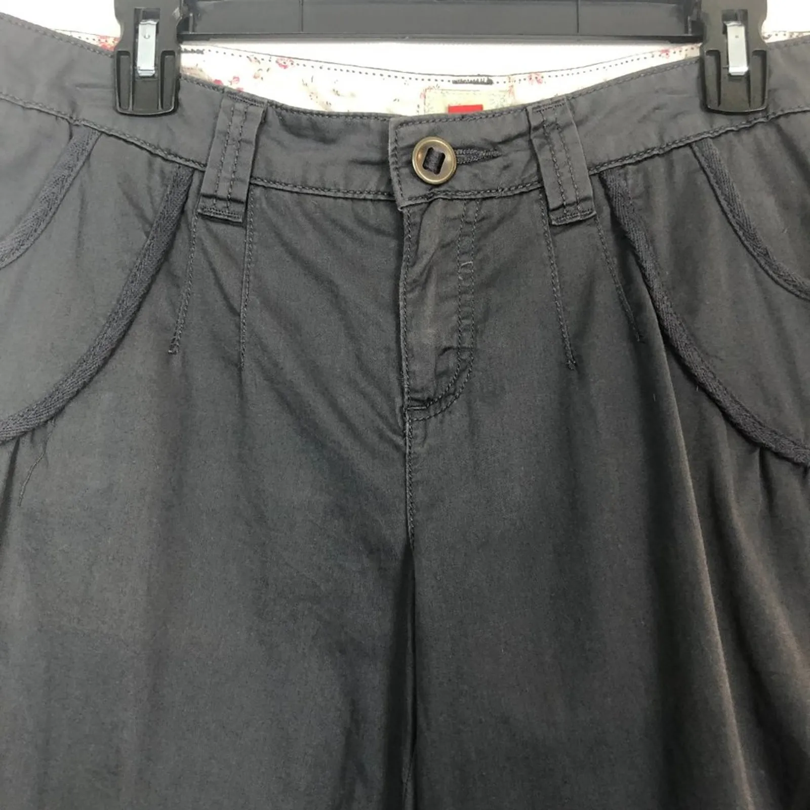 Hinge Women's Gray Shorts High-Rise Size 8 - Image 5