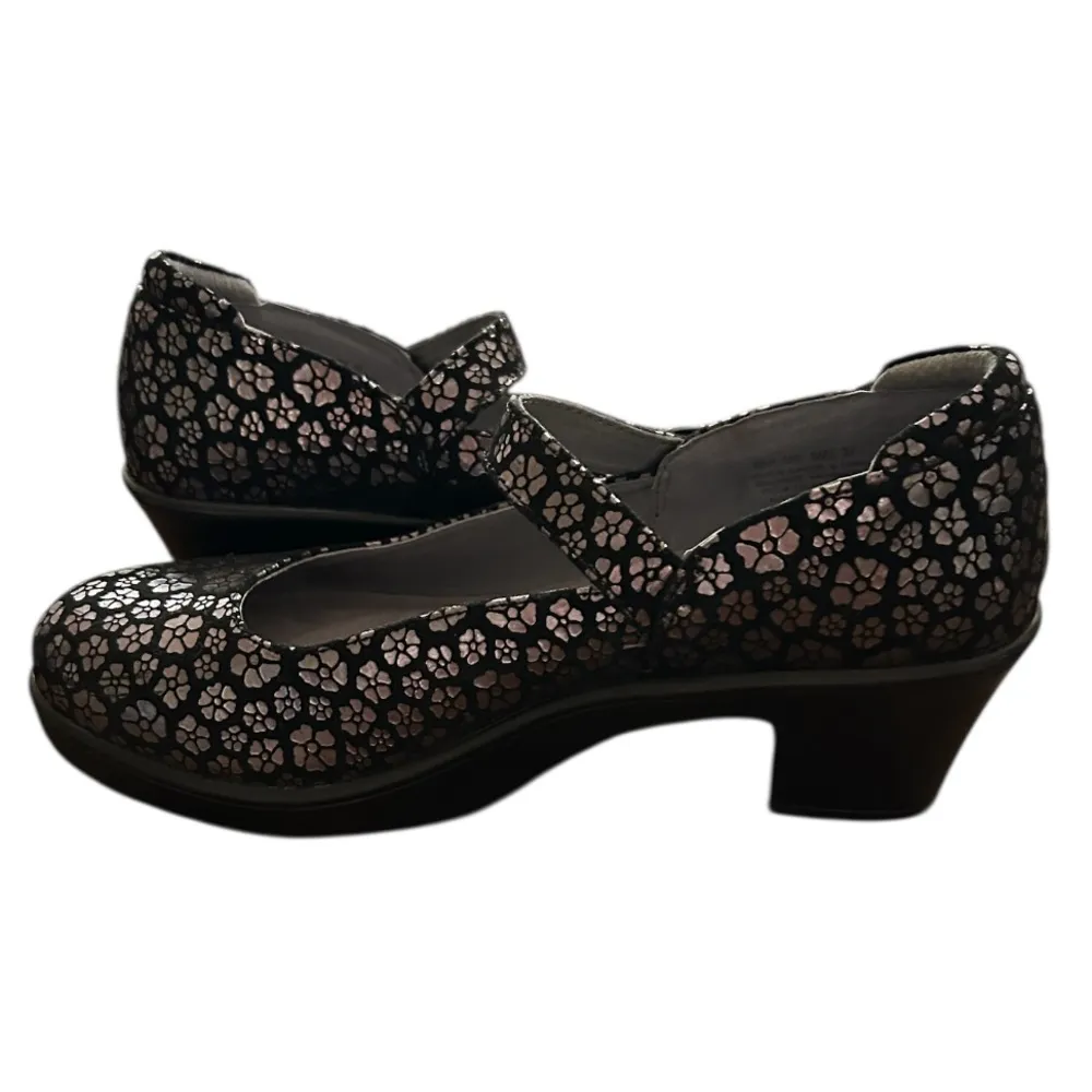 Black Silver Flowers Har-485 Harper mary jane heel women’s size 7.5 - Image 2