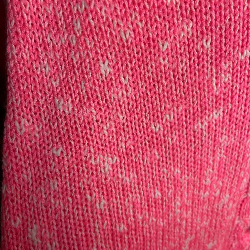 Lilly Pulitzer Size S Kovette V Neck Sweater Coral Sands Marl Pink Tassels Knit - Image 7