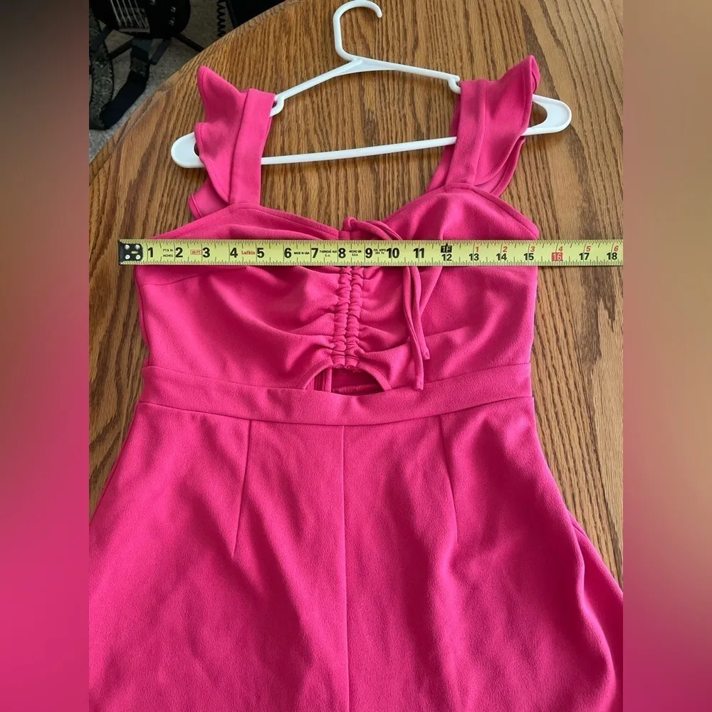 Bar Ill Womens Ruched Sleeve Front Flutter Romper Size 4 - Image 6