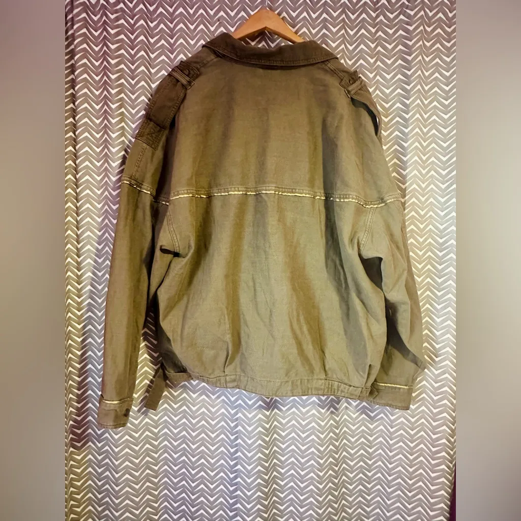 Free People | Slouchy Military Jacket, Size L - Image 7