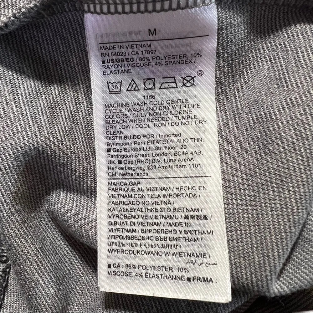 Ponte Leggings Plaid New Shadow Gray and Black Size Medium - Image 5