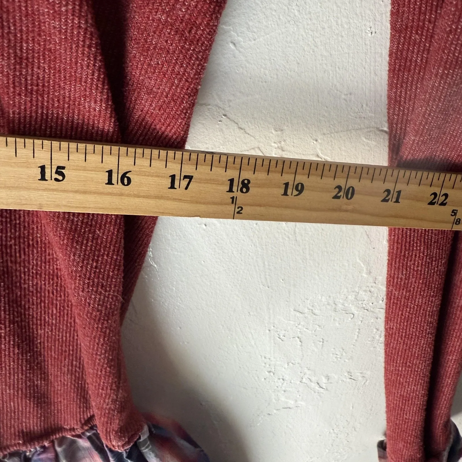 Hollister Sweater Y2k‎ Large Red Plaid Flannel Layered Look Long Sleeve Top - Image 4