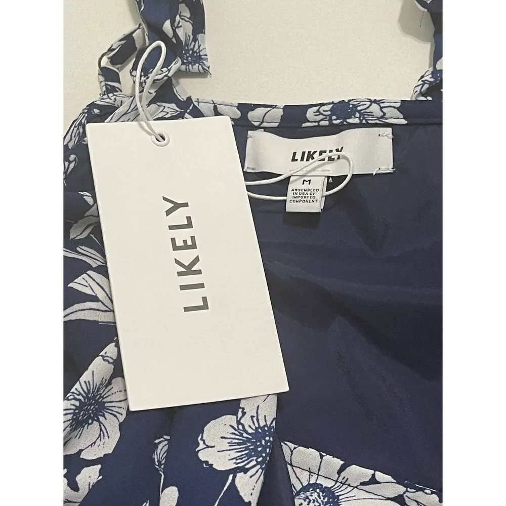 Ann Taylor Cowl Neck Drawstring Sweatshirt Long Sleeve Pullover Navy Blue Medium - Image 3