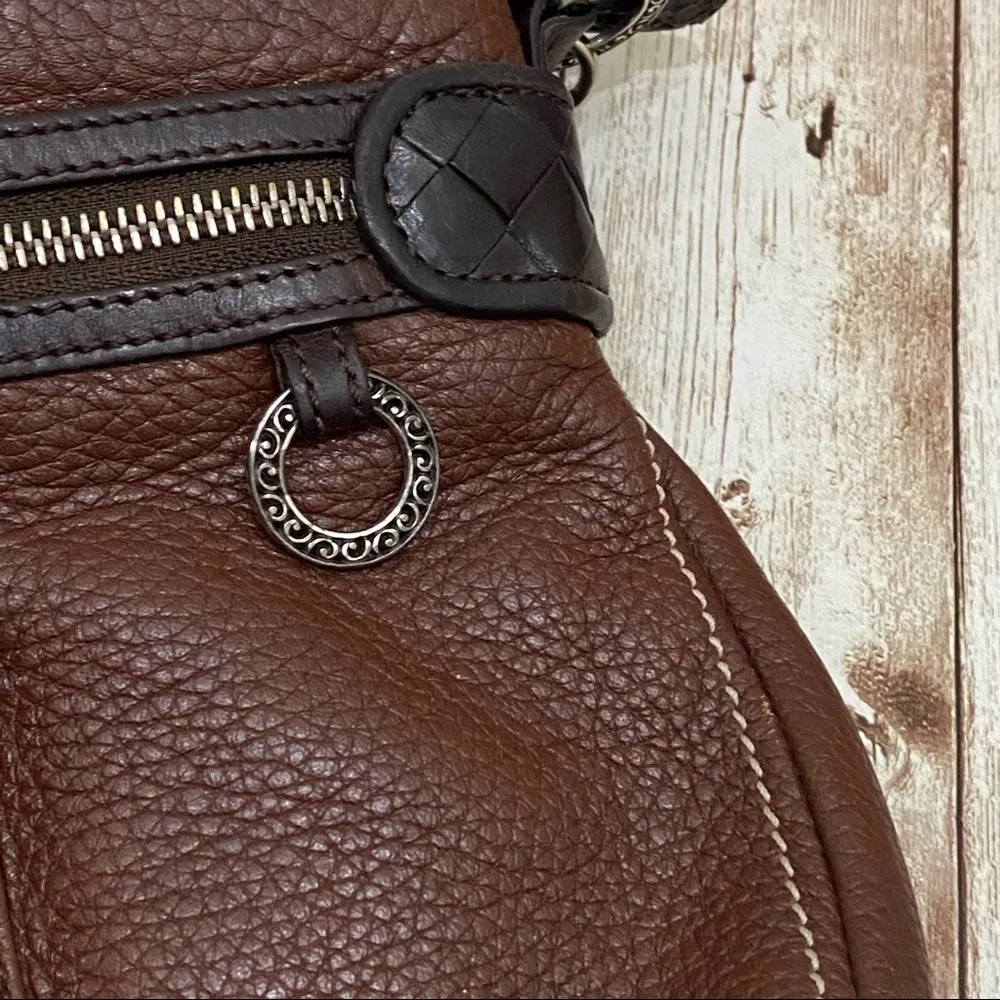 Brighton Brown Leather Crossbody Bag - Image 12