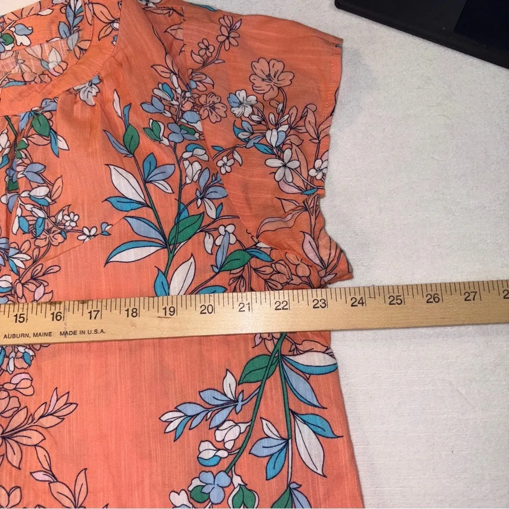 St. John's Bay Orange Relaxed Blouse - Image 5