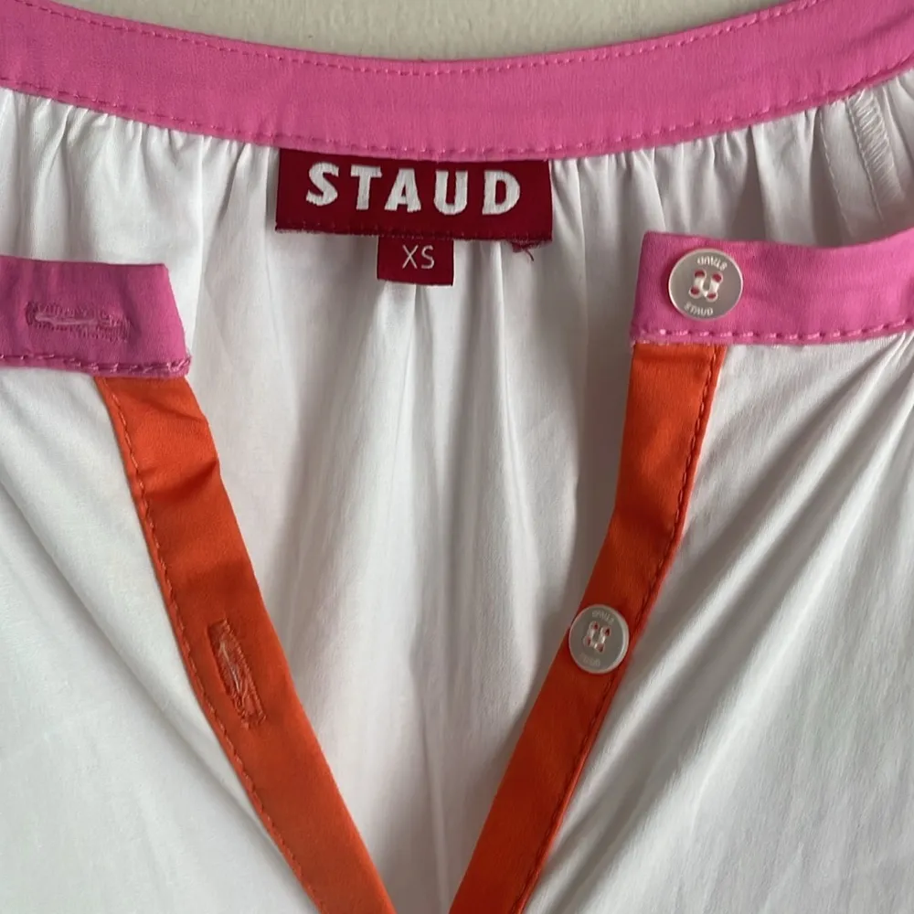 STAUD Mini Demi Dress White Multi - Image 6