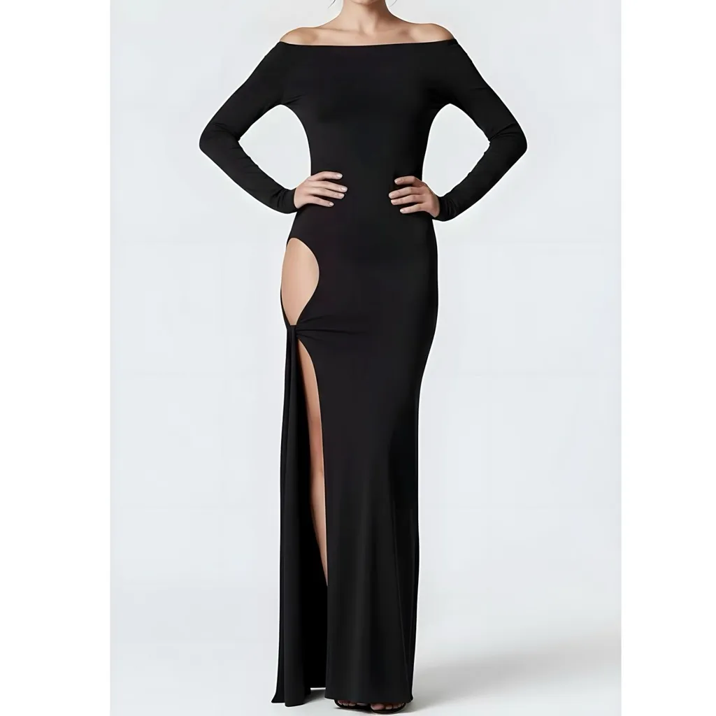 HOUSE OF CB Marella Cutout Maxi Dress, Black, XS - Image 2