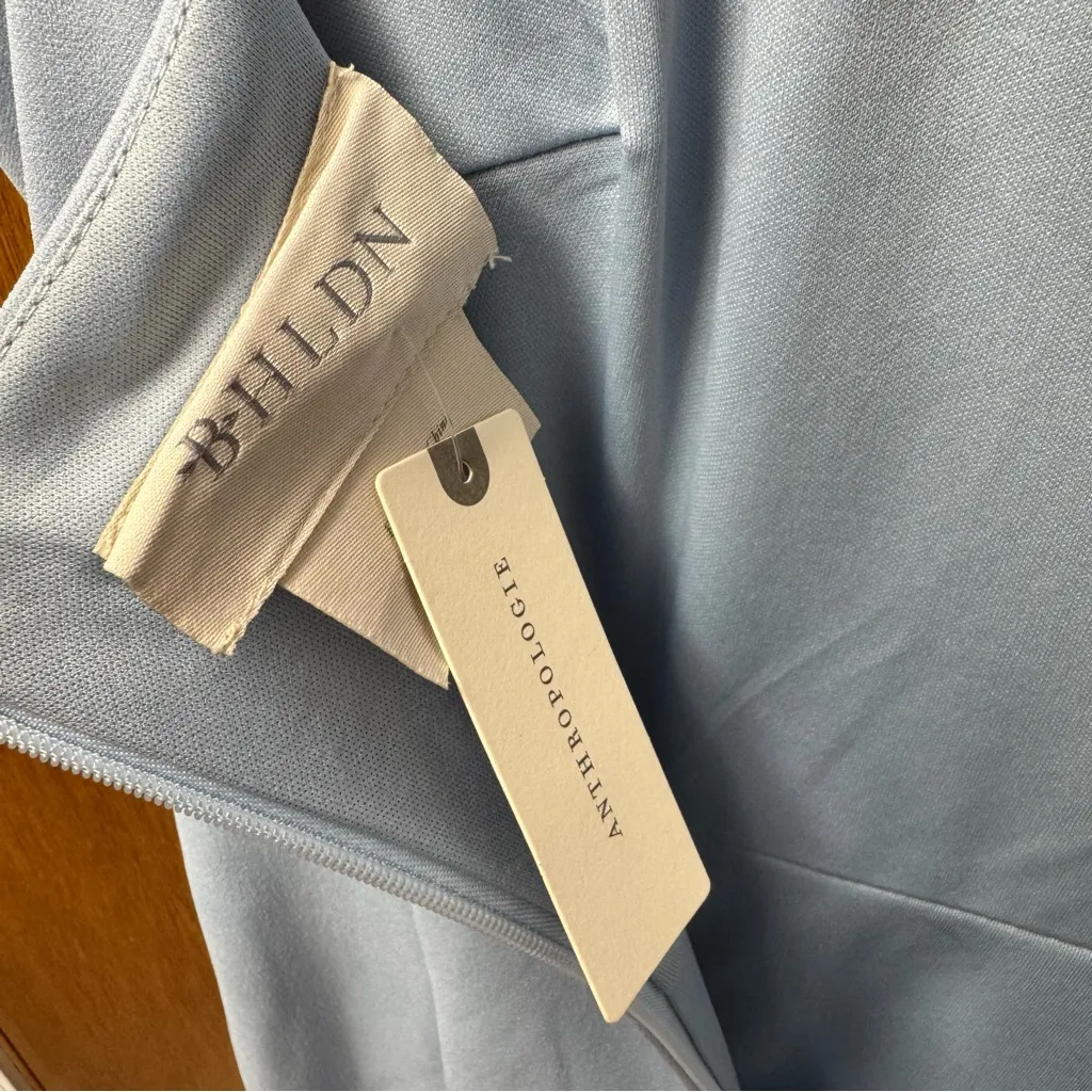 NEW BHLDN Anthropologie Adena Dress Sleeveless Bridesmaid Gown Light Blue 6 NWT - Image 8