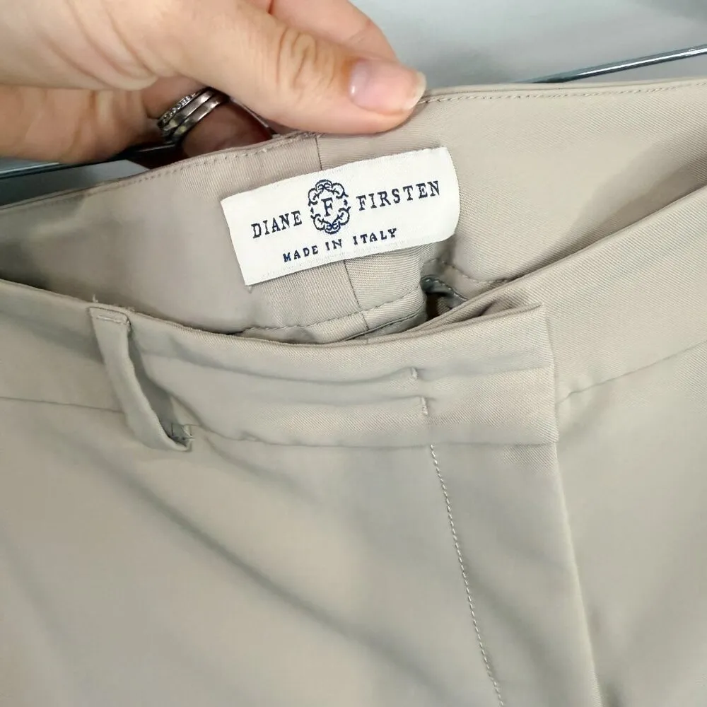 Diane Firsten Pamela Henson Pants | Size 44 | Made in Italy | $665 Retail | EUC Tan - Image 4