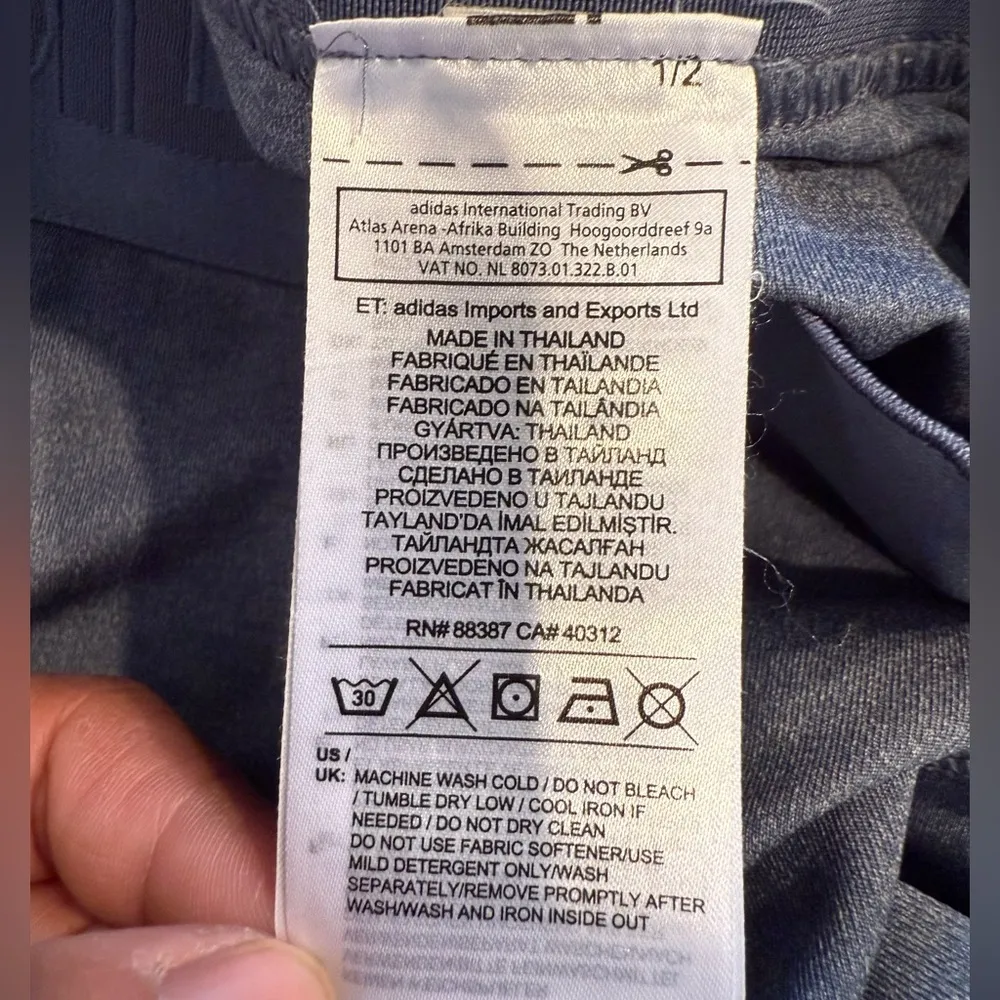 Adidas Women Large Tights Performance Alphaskin Badge Of Sport AW19 Blue Gym - Image 12