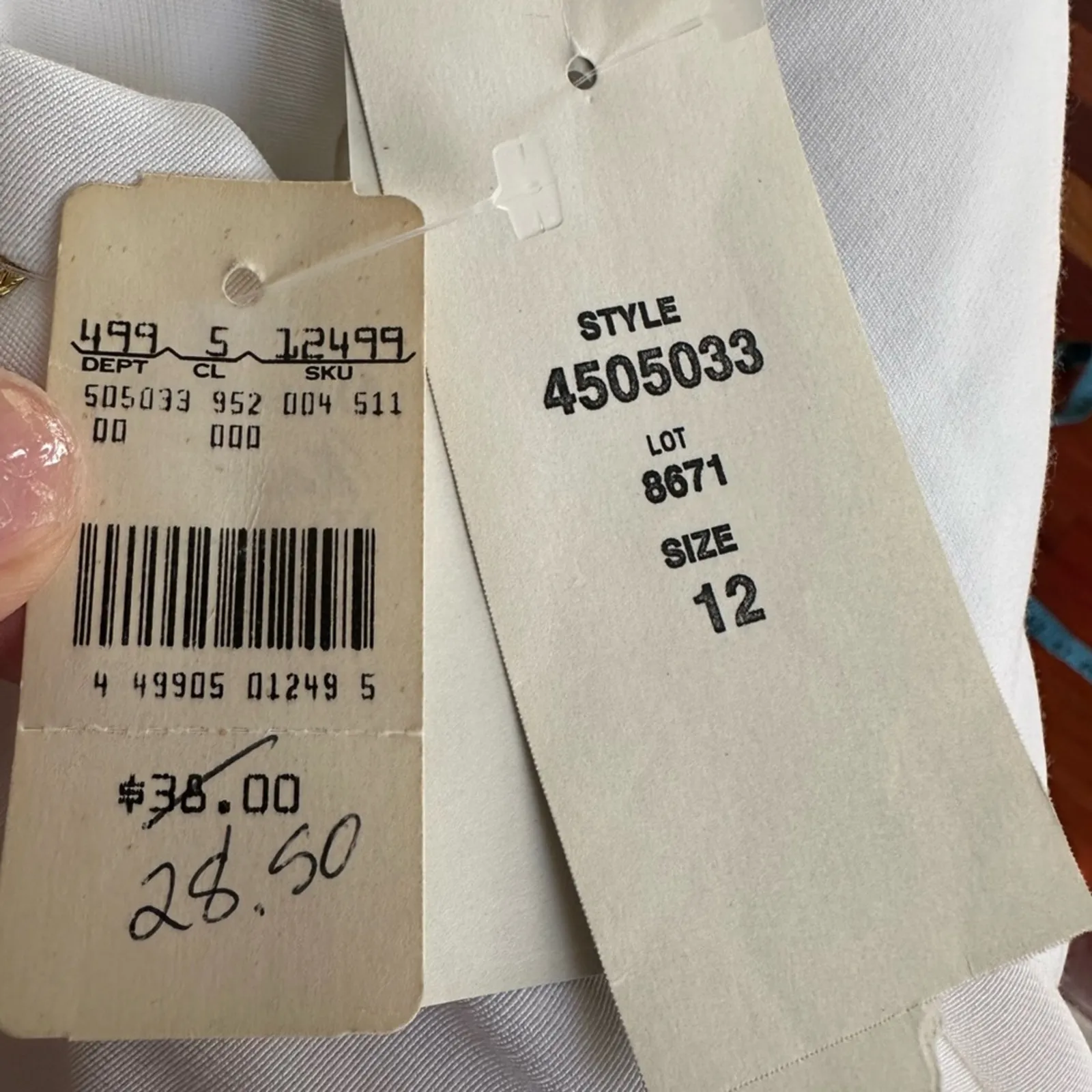 NWT Vintage Maren White Skort Nautical Sailor Country Club Sporty Preppy Tennis Size 12 - Image 8