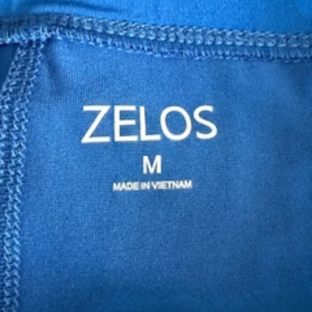 ZELOS Cobalt Blue Striped Lined Athletic Skirt Size M - Image 4