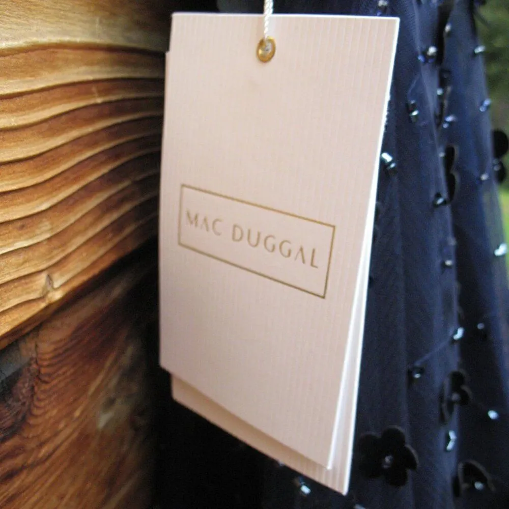 Mac Duggal 67910 Womens EMBELLISHED ILLUSION HIGH NECK CAP SLEEVE MIDI DRESS - Image 13