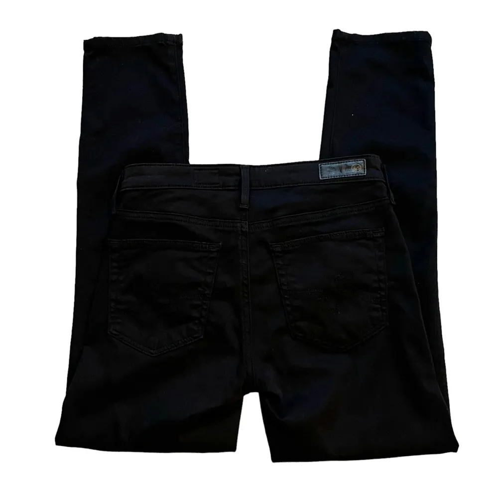 AG Adriana Goldschmied Prima Crop Cigarette Crop, Super Black, Sz 24 - Image 7