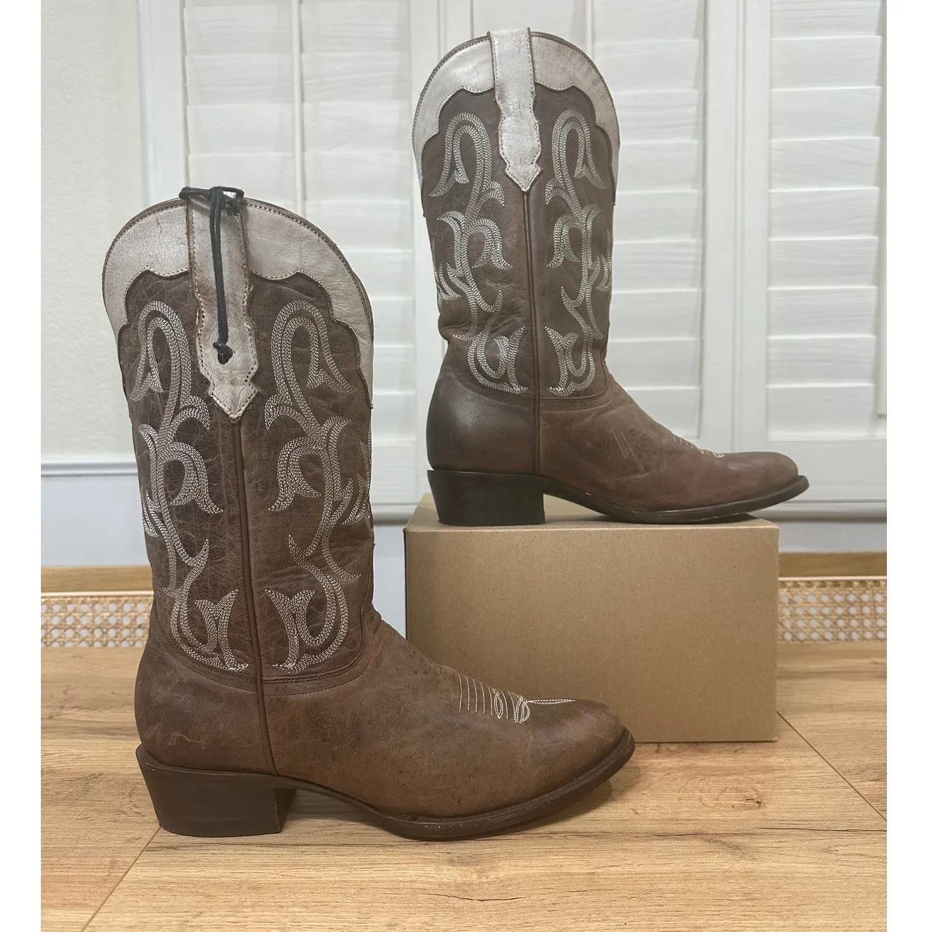 Idyllwind Banter Western Performance Boots Medium Toe Brown Leather Size 10 NWOT - Image 3