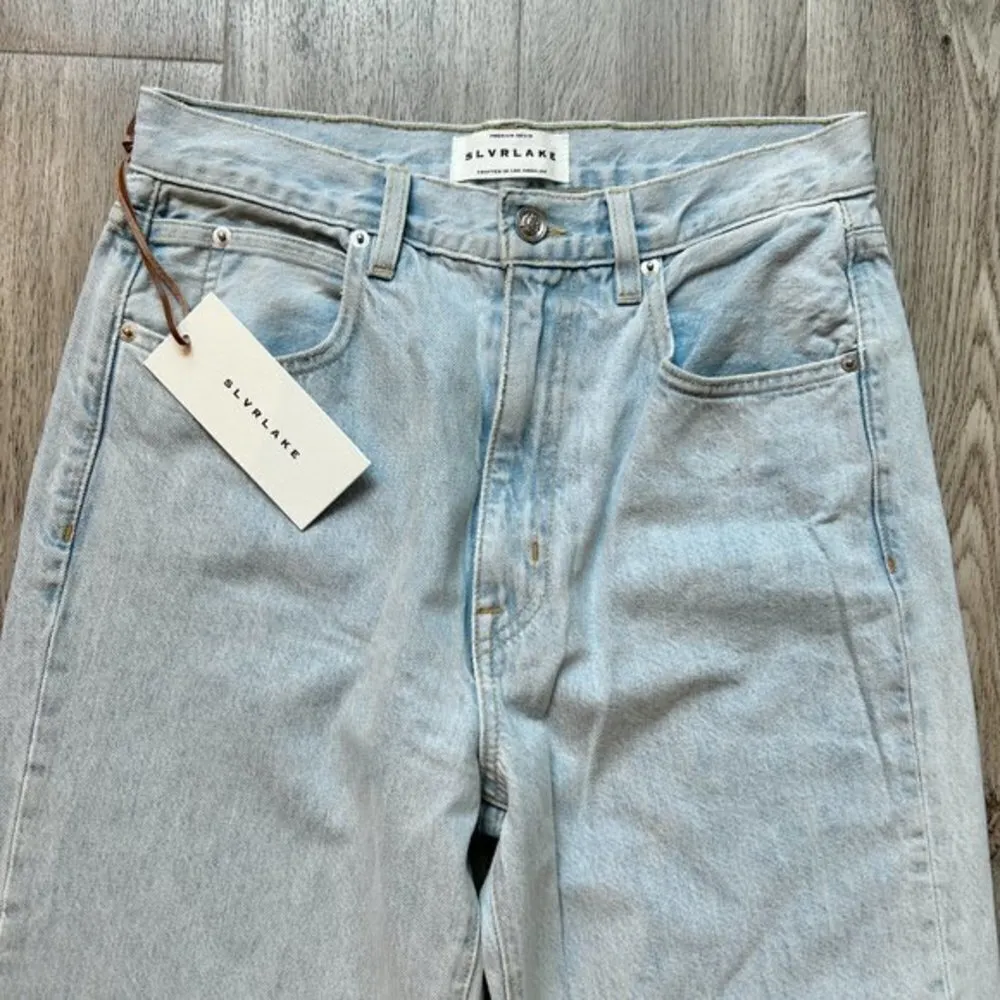 London Split High Rise Straight Leg Jean in Hard Luck Size 32 NWT - Image 6