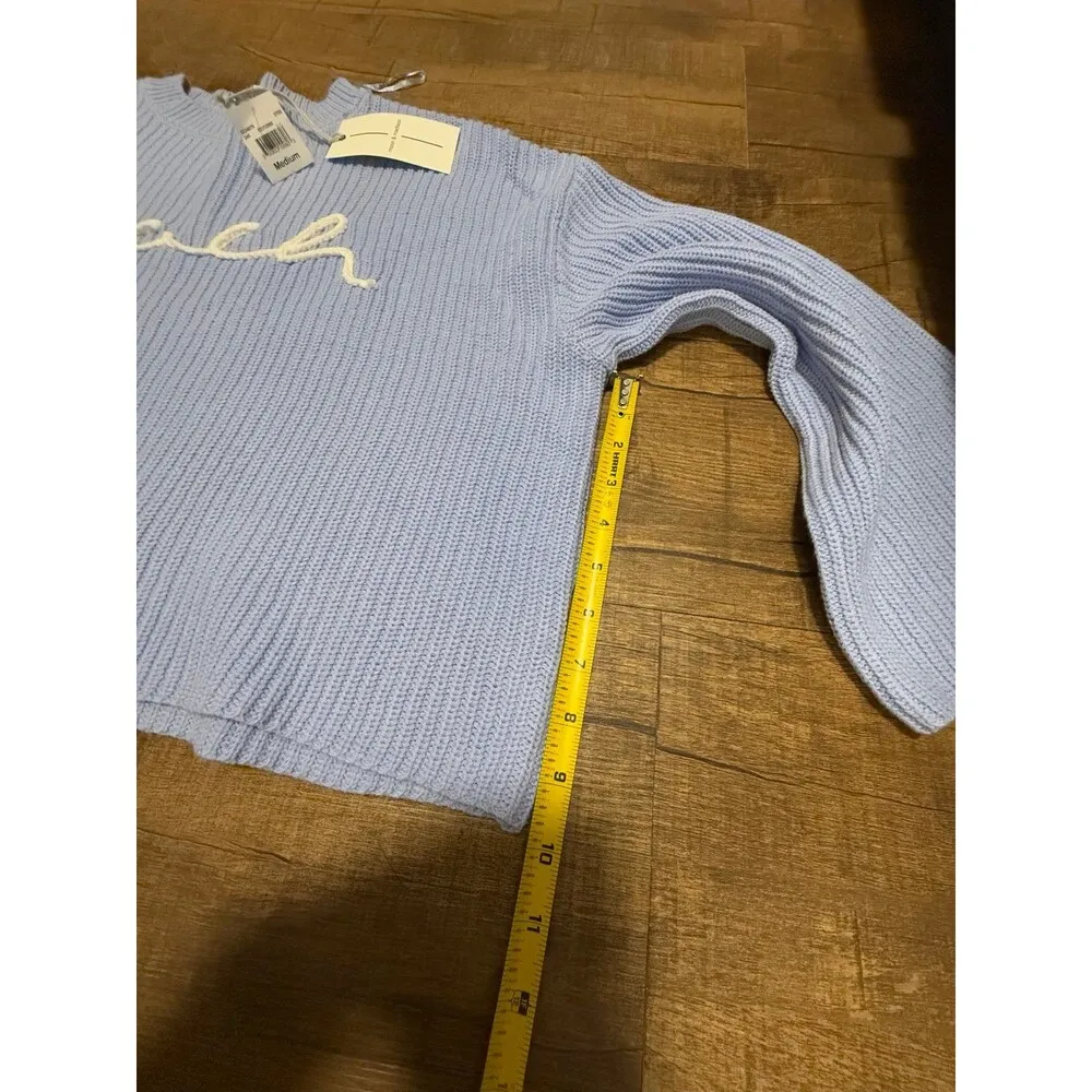 NWT beach embroidered flowy sweater - Image 3