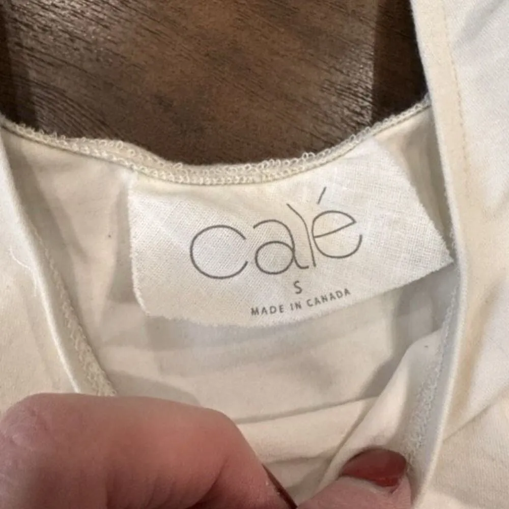 NWT‎ Cale Cream Crew Neck Sleeveless Bodysuit Tank Small - Image 3