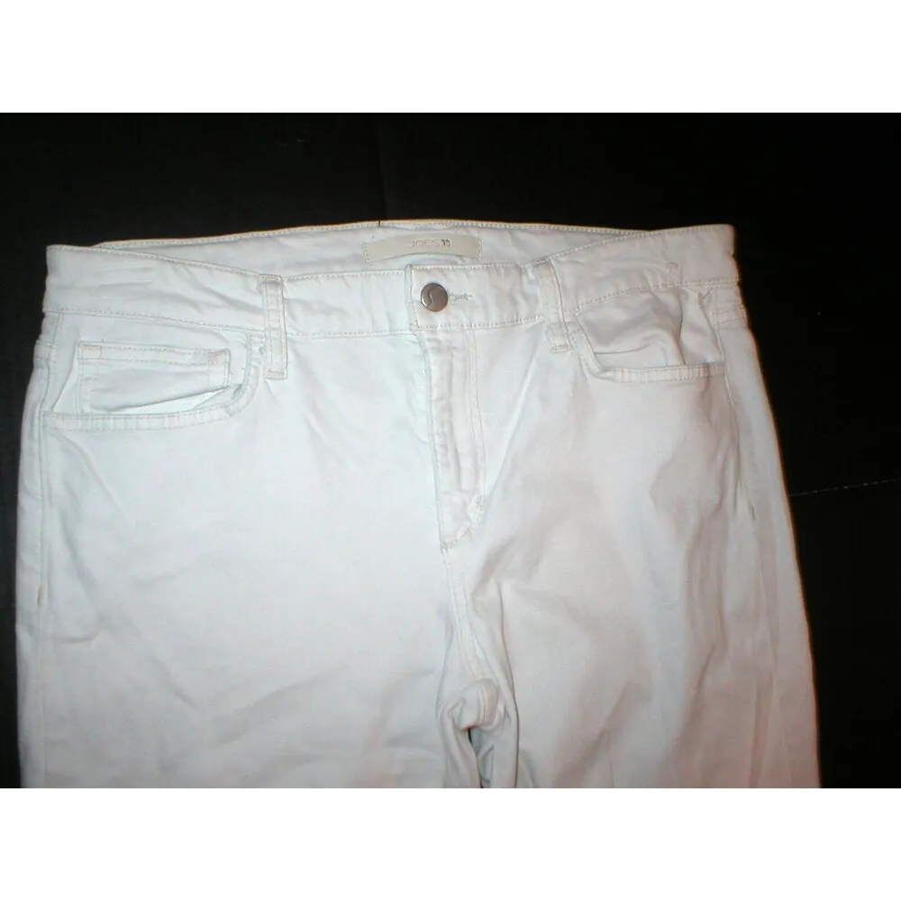 Womens New Designer Joes Denim Jeans 30 White Straight Ankle Pennie Casual Comfy - Image 3