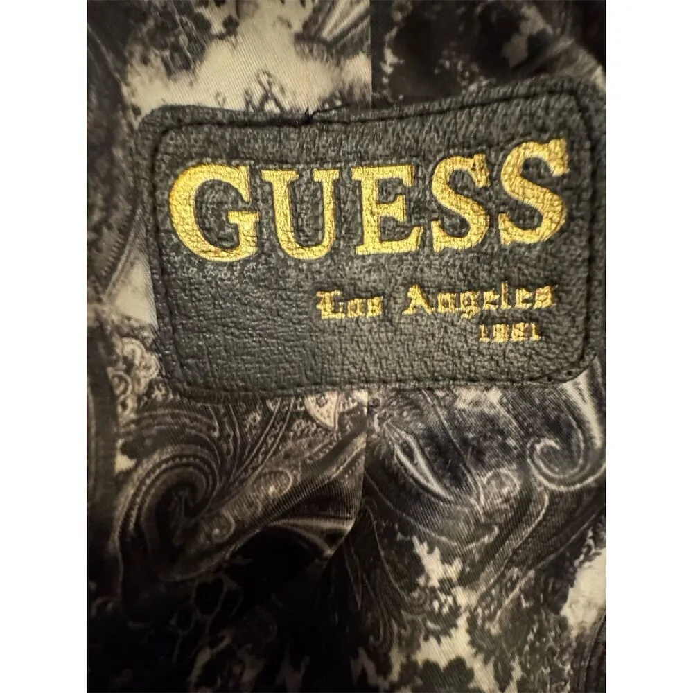 Guess Vintage Women's Double Breasted Trench Coat Black Size PXL Petite - Image 16