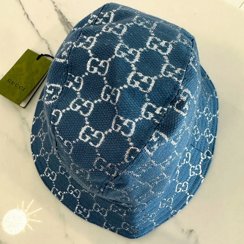 Gucci GG Lame Bucket Hat - Image 3