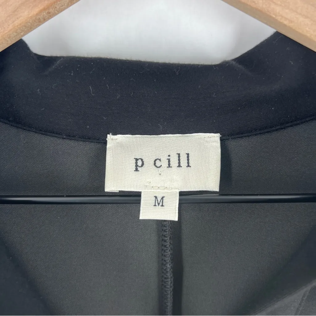 P Cill Connie Collared Midi Dress Black Size M Size M - Image 4