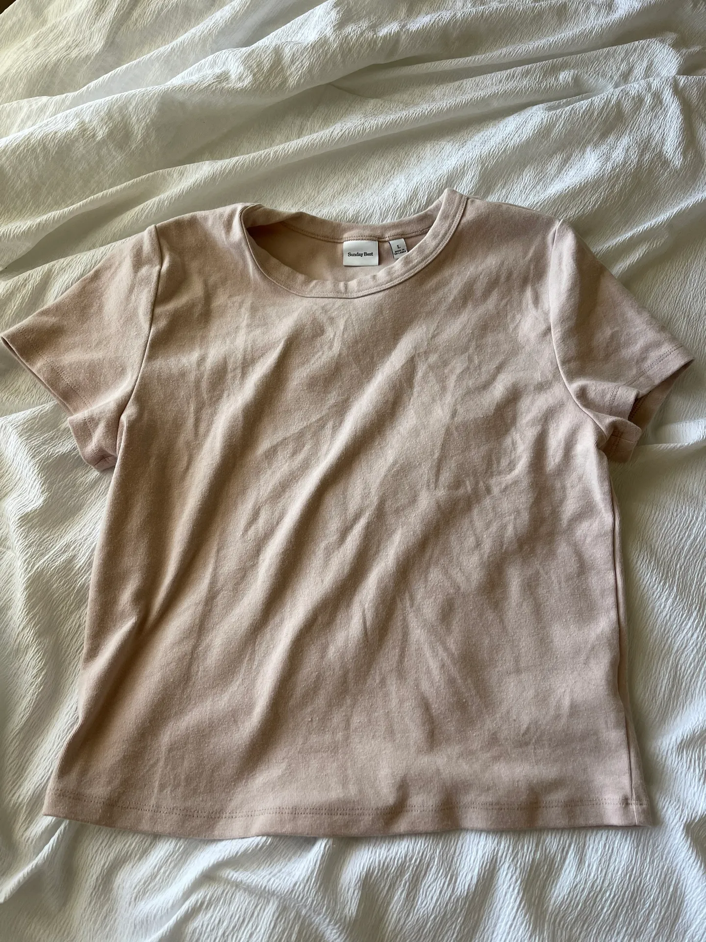 Aritzia Sunday Best Little Ribbed Tee - Image 2