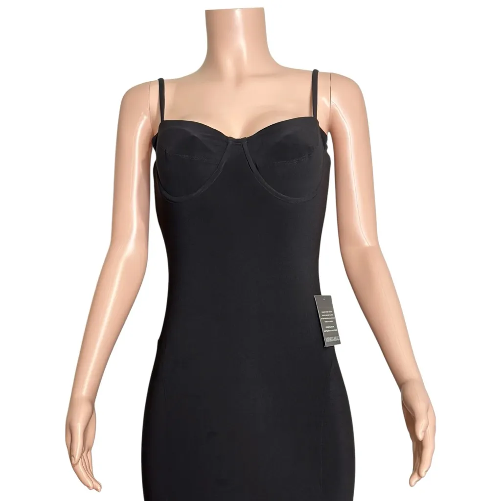 NORMA KAMALI Underwire Fishtail Gown, Black, Large - Image 10