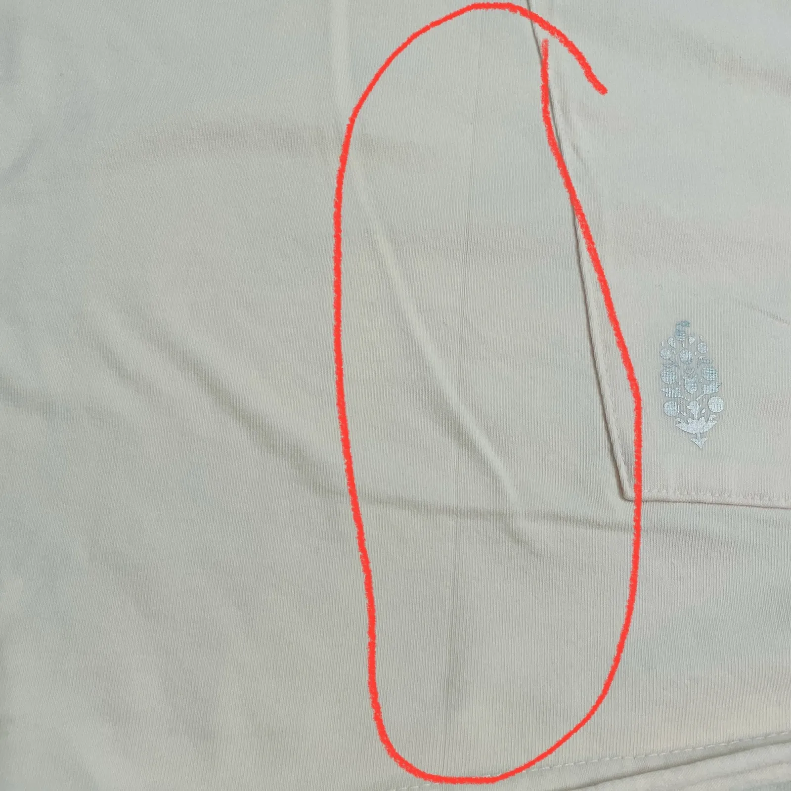 Free People Movement Hot Shot Tee Romper Clay Cream Size Medium - Image 8